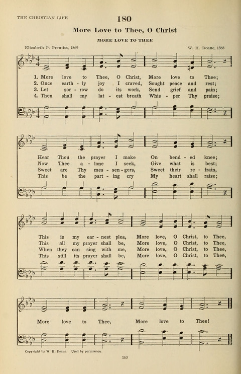 The Evangelical Hymnal page 160