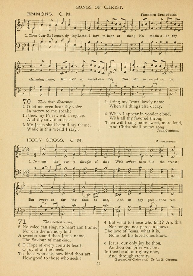 The Epworth Hymnal: containing standard hymns of the Church, songs for the Sunday-School, songs for social services, songs for the home circle, songs for special occasions page 61