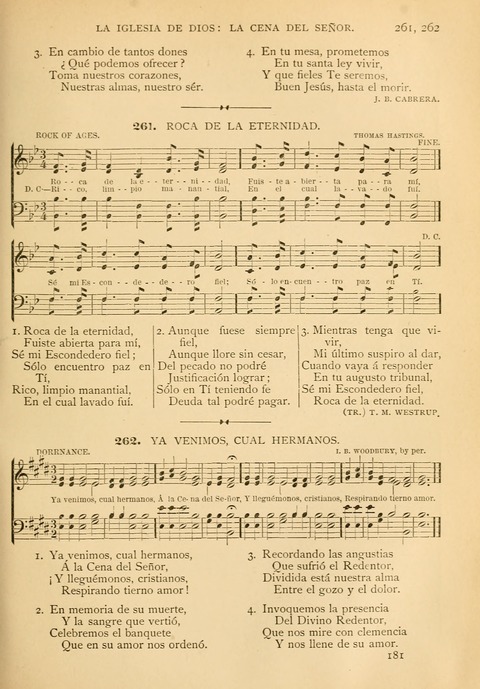 El Himnario Evangelico : Para el Uso de Todas Las Iglesias page 178