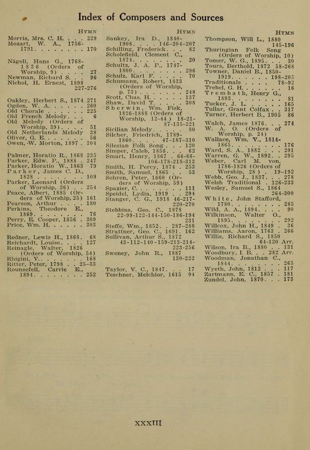 Elmhurst Hymnal: and orders of worship for the Sunday school, young people