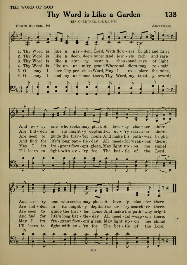 Elmhurst Hymnal: and orders of worship for the Sunday school, young people