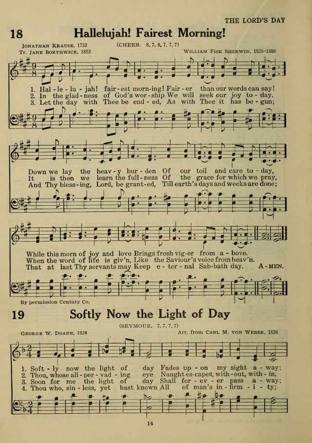 Elmhurst Hymnal: and orders of worship for the Sunday school, young people