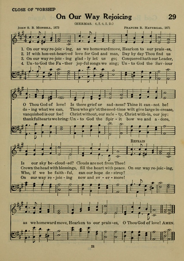 Elmhurst Hymnal: and orders of worship for the Sunday school, young people