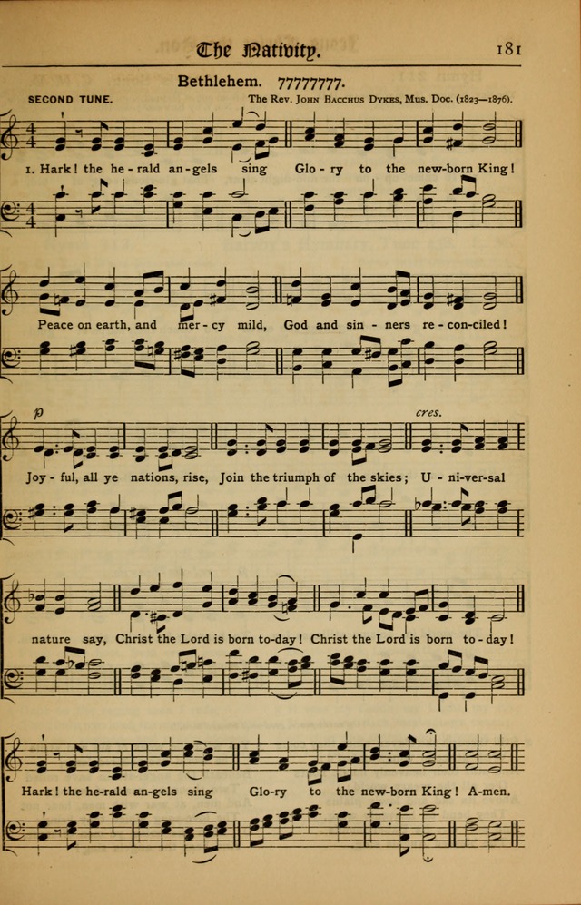 The Evangelical Hymnal with Tunes page 185