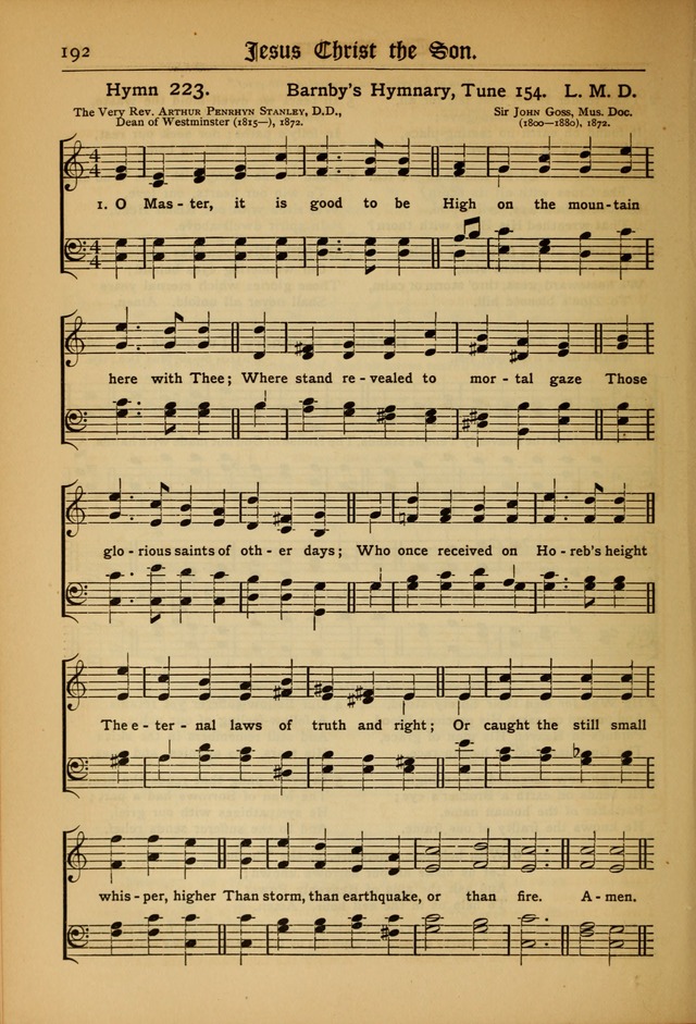 The Evangelical Hymnal with Tunes page 196