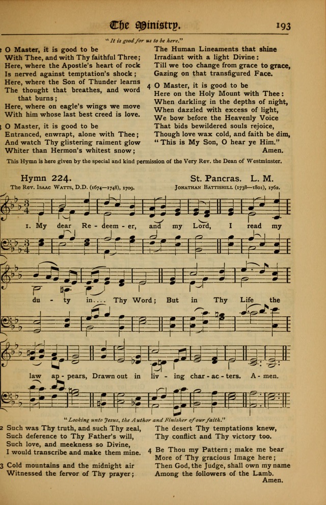 The Evangelical Hymnal with Tunes page 197