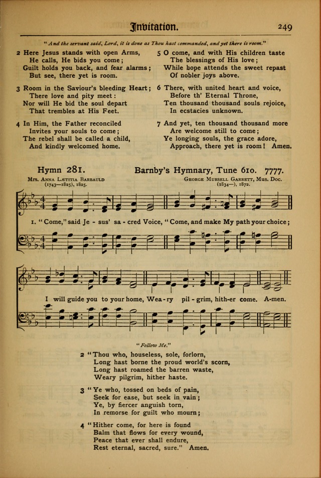 The Evangelical Hymnal with Tunes page 253