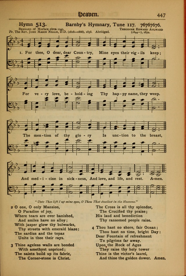The Evangelical Hymnal with Tunes page 451