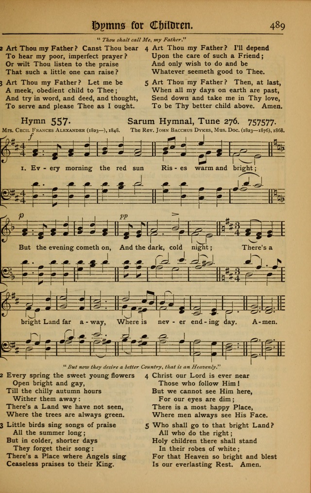 The Evangelical Hymnal with Tunes page 493
