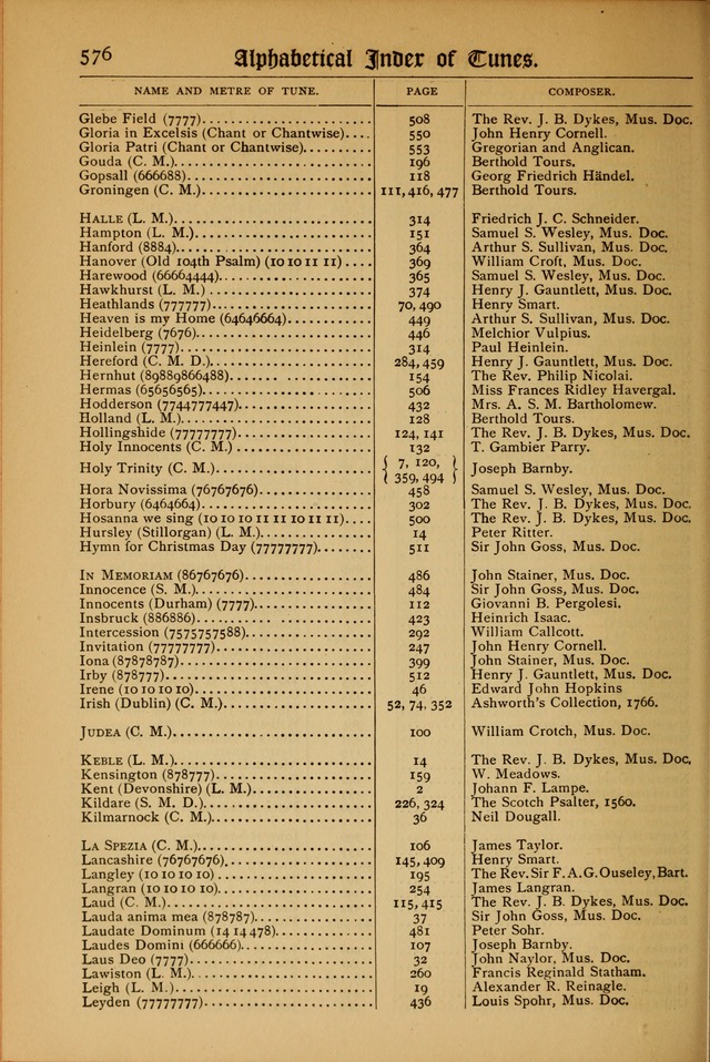 The Evangelical Hymnal with Tunes page 580