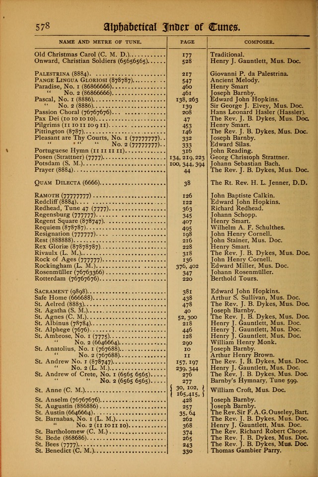 The Evangelical Hymnal with Tunes page 582