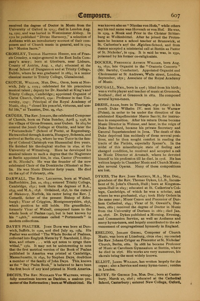 The Evangelical Hymnal with Tunes page 611