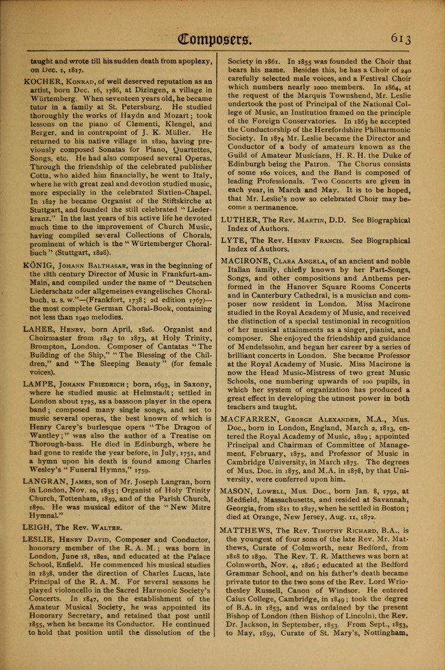 The Evangelical Hymnal with Tunes page 617