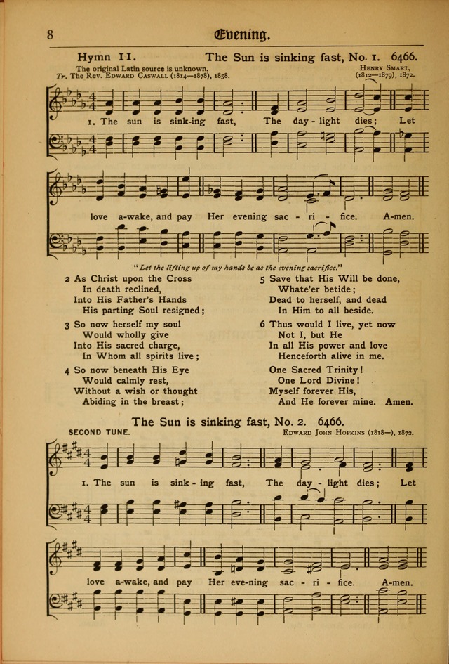 The Evangelical Hymnal with Tunes page 8