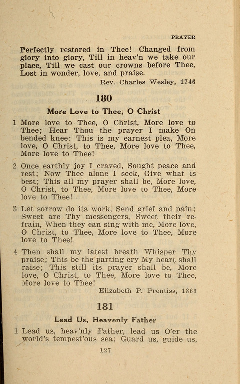 The Evangelical Hymnal. Text edition page 127