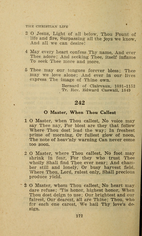 The Evangelical Hymnal. Text edition page 172
