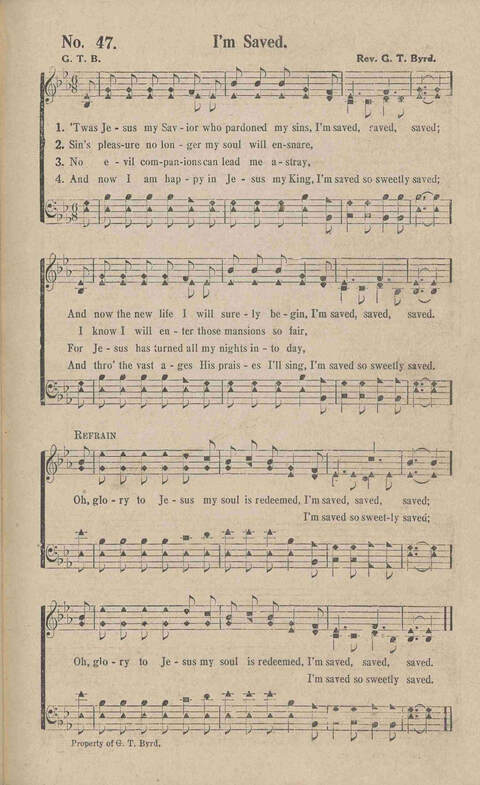 Evangel Light: a choice collection of songs, new and old for church, Sunday school, convention and evangelistic service page 49