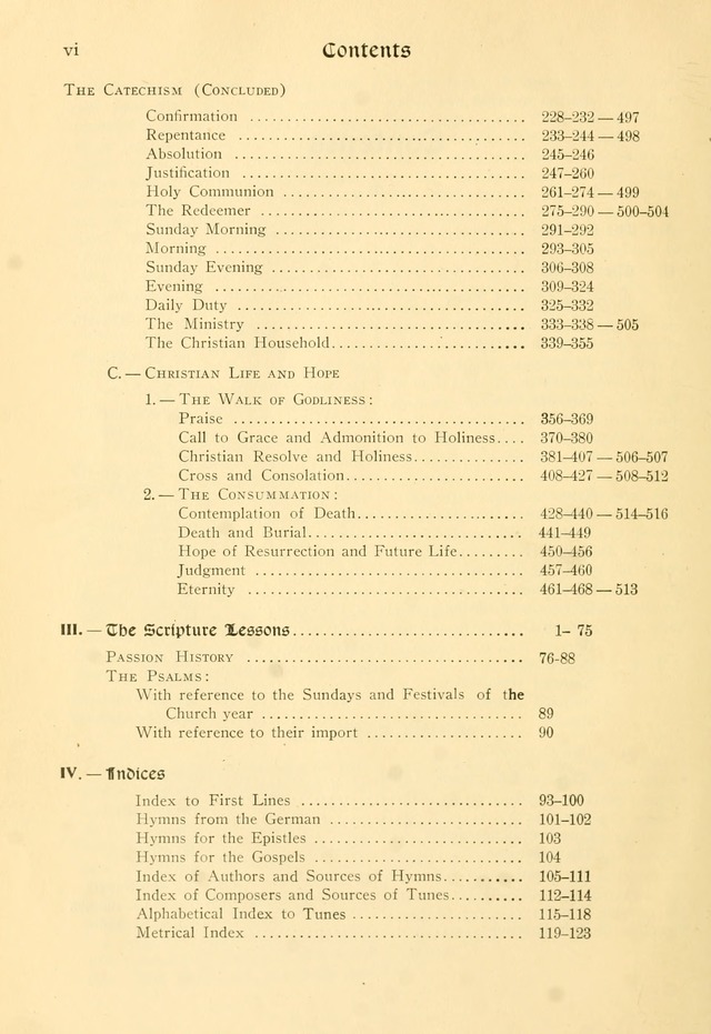 Evangelical Lutheran hymnal: with music page 13