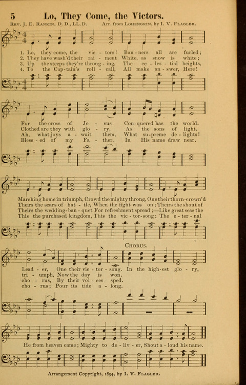 Echoes of Paradise: a choice collection of Christian hymns suitable for Sabbath schools and all other departments of religious work page 5