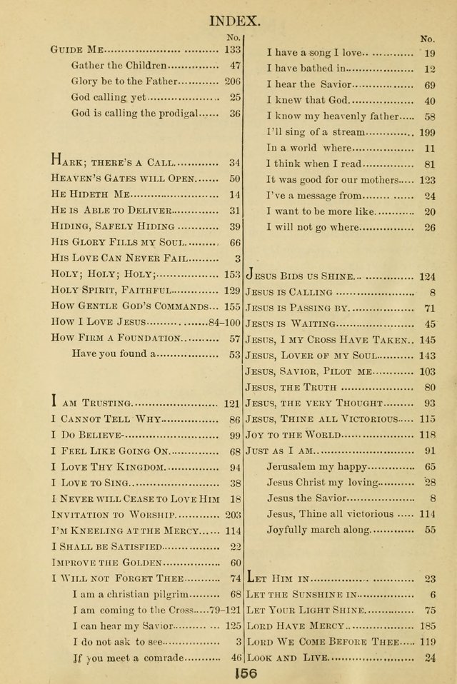 Excellent Songs: for the Church and Sunday School page 154