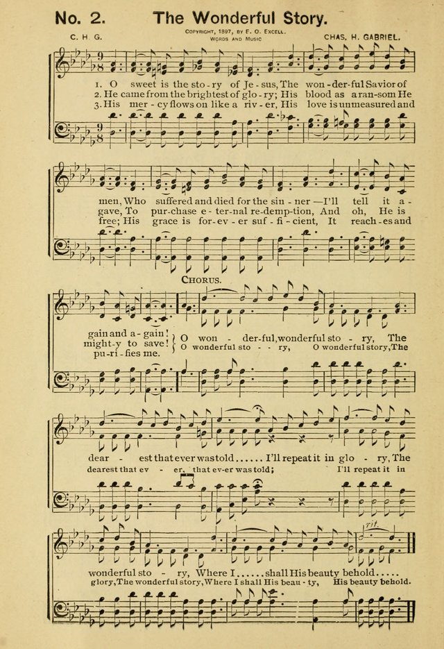 Excellent Songs: for the Church and Sunday School page 2