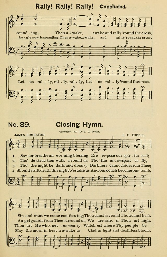 Excellent Songs: for the Church and Sunday School page 89