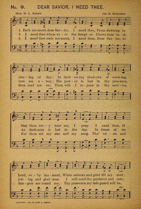 Epworth Songs: For use in the Epworth League, the Junior League, the Sunday-school, and in social services page 10