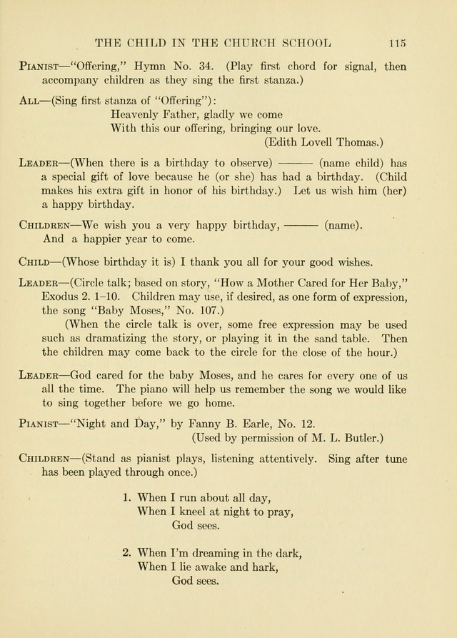 A First Book in Hymns and Worship page 115