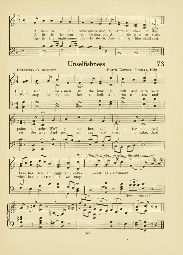 A First Book in Hymns and Worship page 55