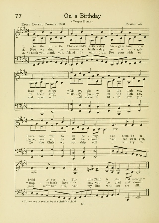A First Book in Hymns and Worship page 60