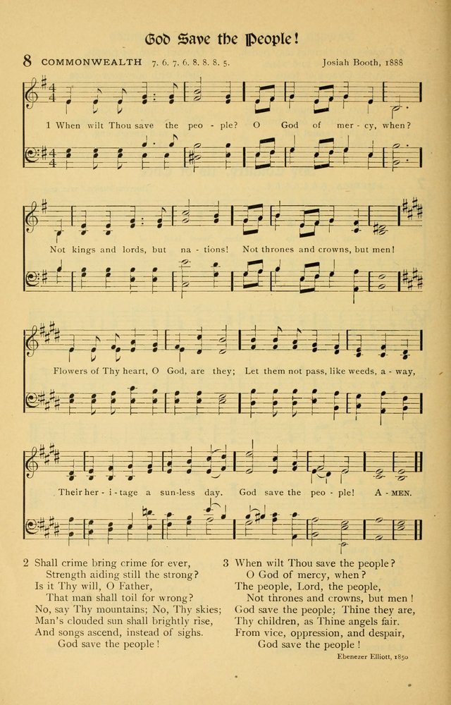 For God and Country: Hymns for use in War Time page 10