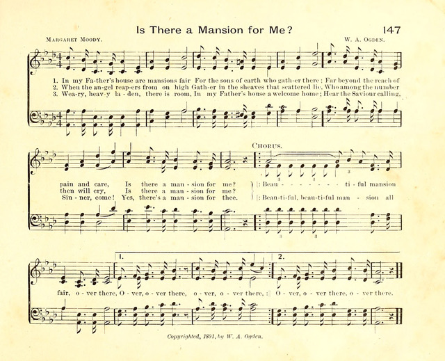 Fair as the Morning. Hymns and Tunes for Praise in the Sunday-School page 145