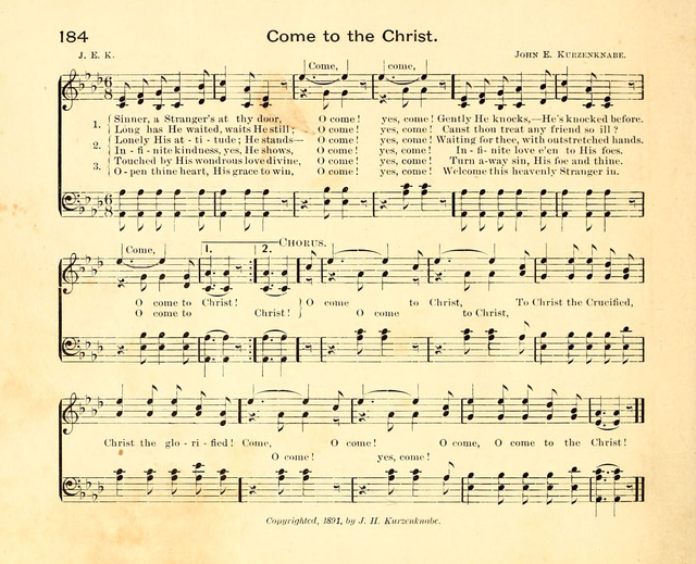 Fair as the Morning. Hymns and Tunes for Praise in the Sunday-School page 182