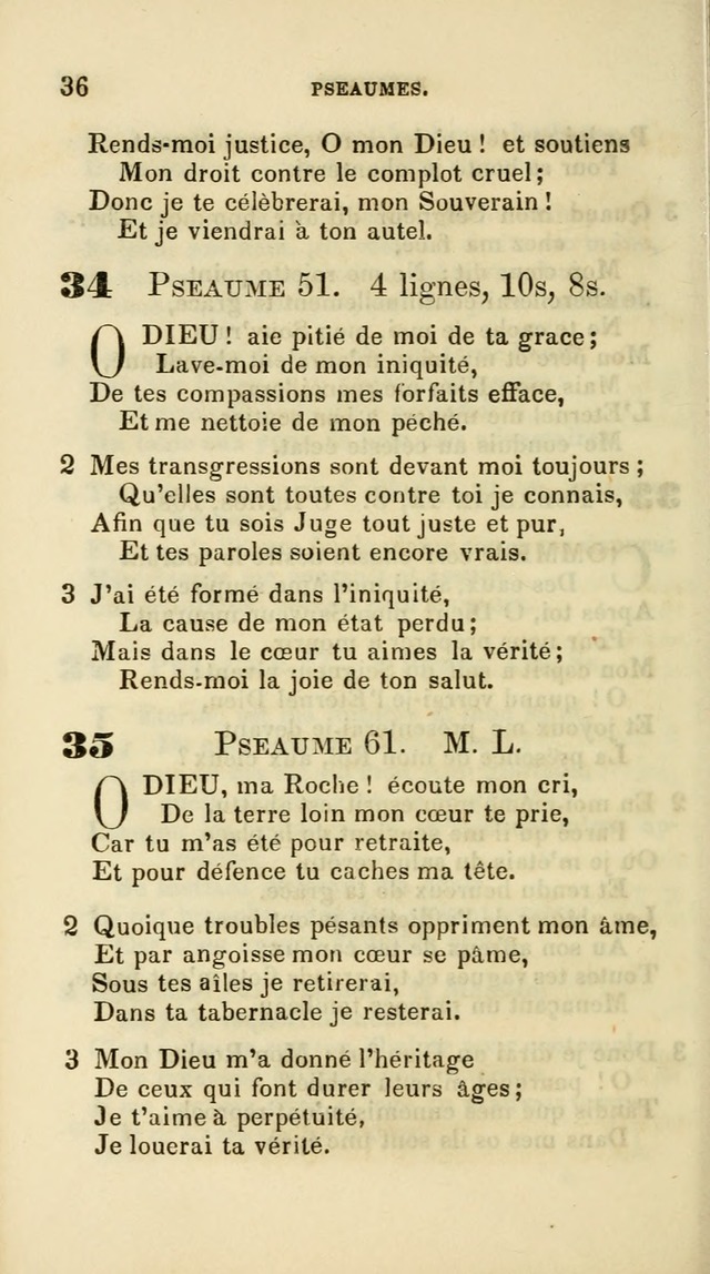 French Psalms, Hymns and Spiritual Songs: with a pure prose pronunciation, in accordance with the usage of the cognate languages... page 39