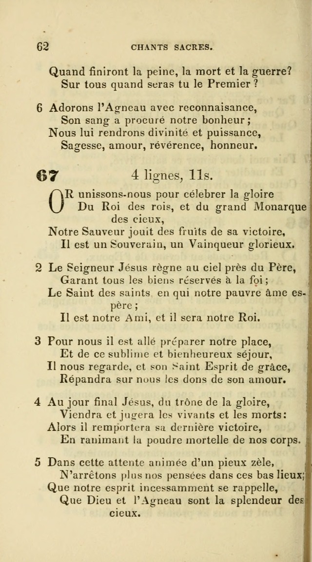 French Psalms, Hymns and Spiritual Songs: with a pure prose pronunciation, in accordance with the usage of the cognate languages... page 65