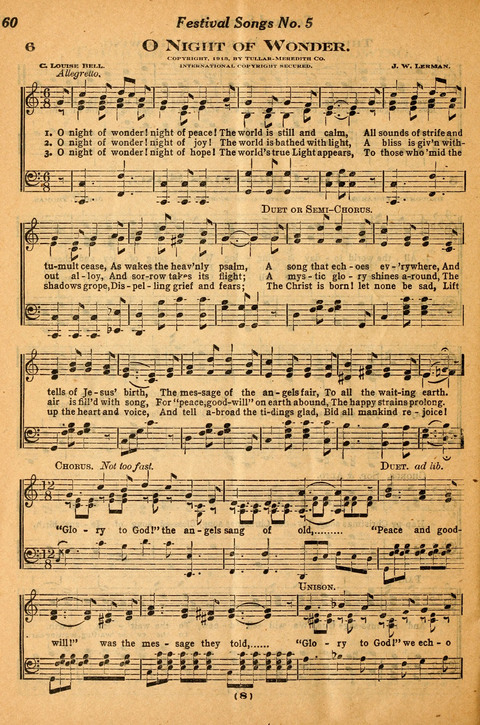 The Festival Song Budget, Christmas page 54