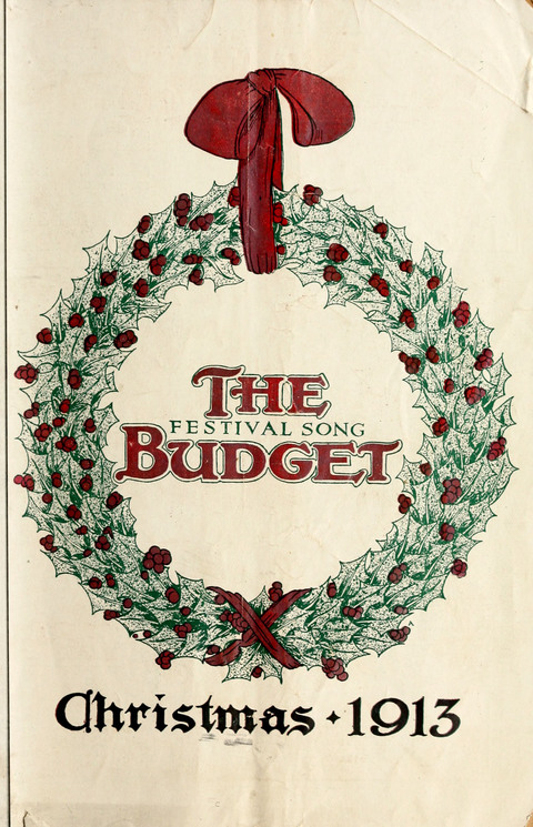 The Festival Song Budget, Christmas page cover