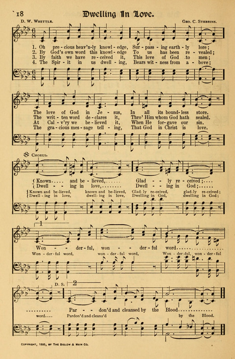 Favorite Sacred Songs: containing Solos, Duetts, Quartettes and Choruses for the Church and Home page 18