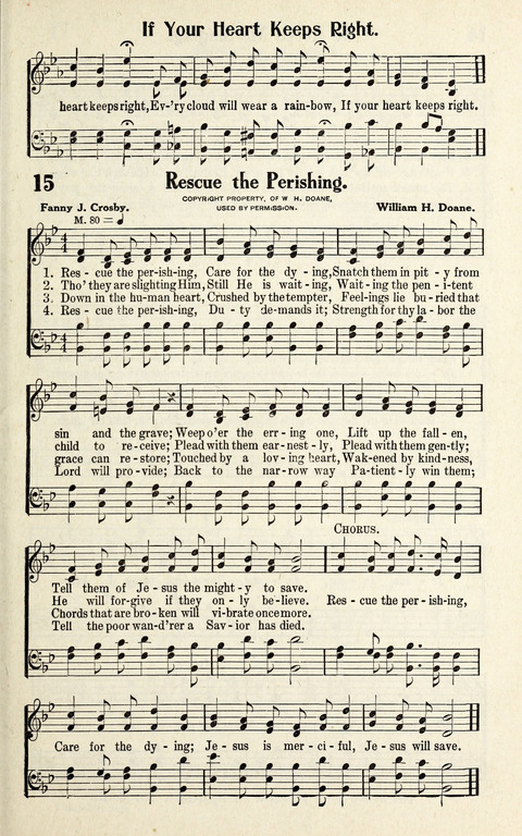 Favorite Selections from Victorious Service Songs: Designed for Conventions and Other Special Occasions page 15