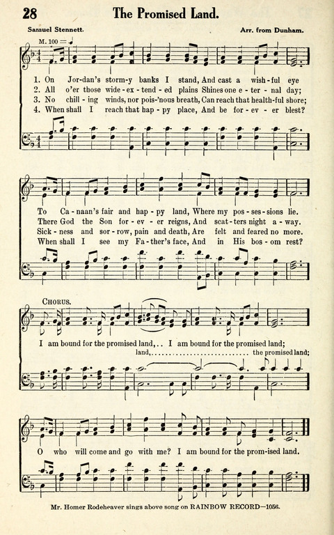 Favorite Selections from Victorious Service Songs: Designed for Conventions and Other Special Occasions page 28