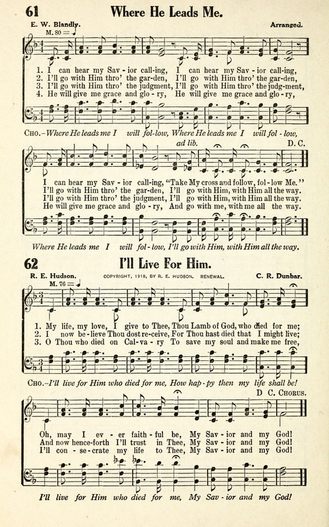 Favorite Selections from Victorious Service Songs: Designed for Conventions and Other Special Occasions page 56