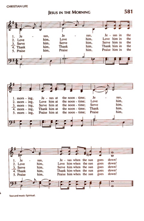 Glory and Praise (3rd. ed.) page 1043