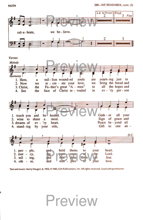 Glory and Praise (3rd. ed.) page 1057