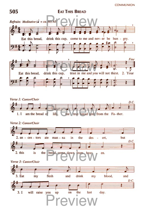 Glory and Praise (3rd. ed.) page 882