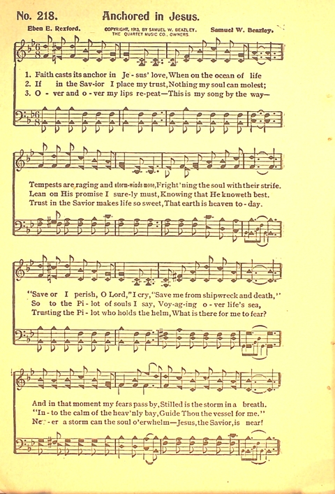 The Gospel Call: a book of revival songs page 208