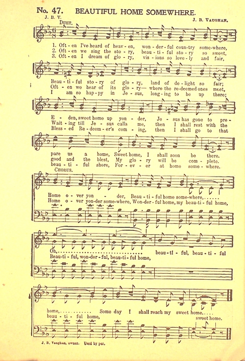 The Gospel Call: a book of revival songs page 49