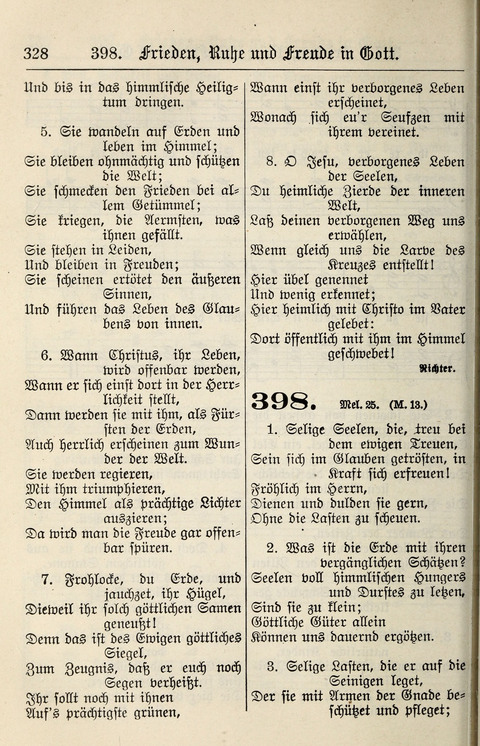 Gesangbuch für deutsche Gemeinden: enthaltend Psalmen und geistliche Lieder für öffentlichen und häuslichen Gottesdienst page 328