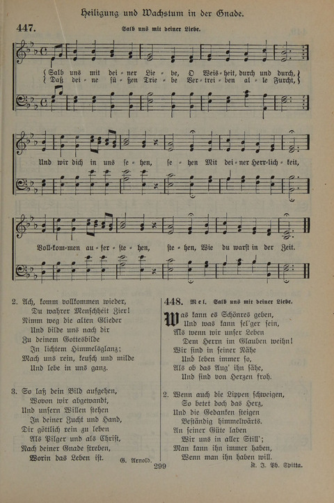 Gesangbuch der Evangelischen Gemeinschaft: für öffentlichen und häuslichen Gottesdient page 299