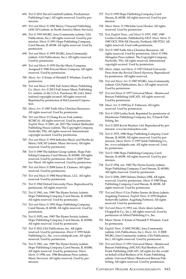 Glory to God: the Presbyterian Hymnal page 1072