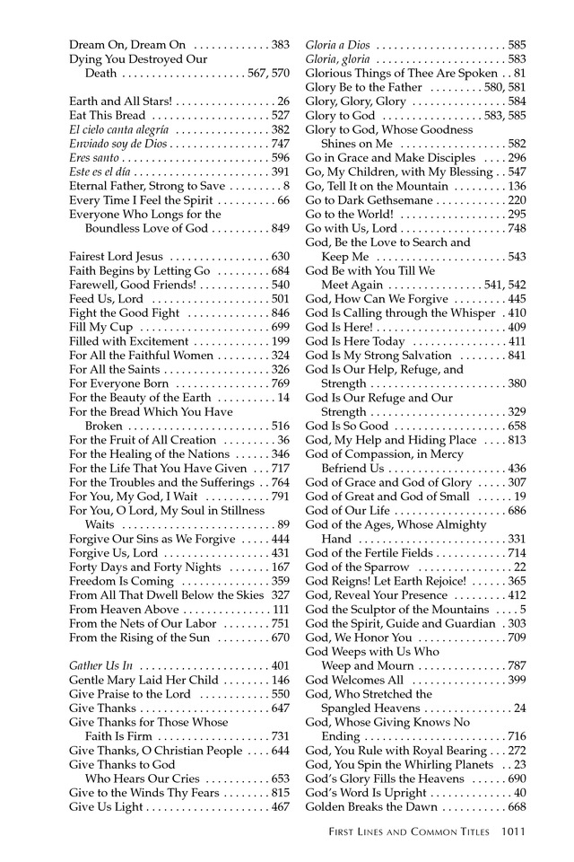 Glory to God: the Presbyterian Hymnal page 1138